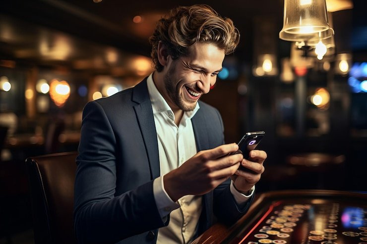 Pengguna membaca bonus harian dengan cermat
